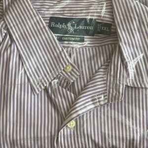 Ralph Lauren Lavender Striped Button Down Shirt